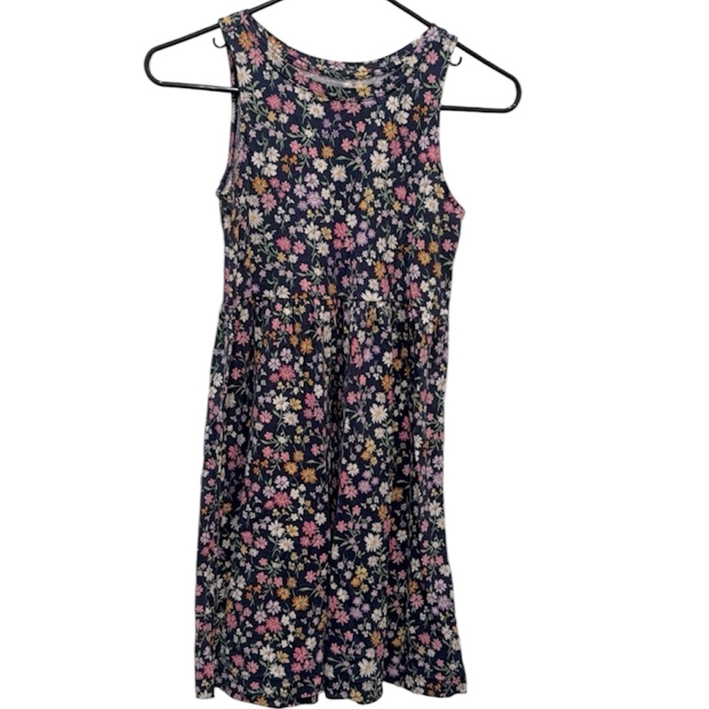 Old Navy Girls size 10-12 blue floral, sleeveless sundress
